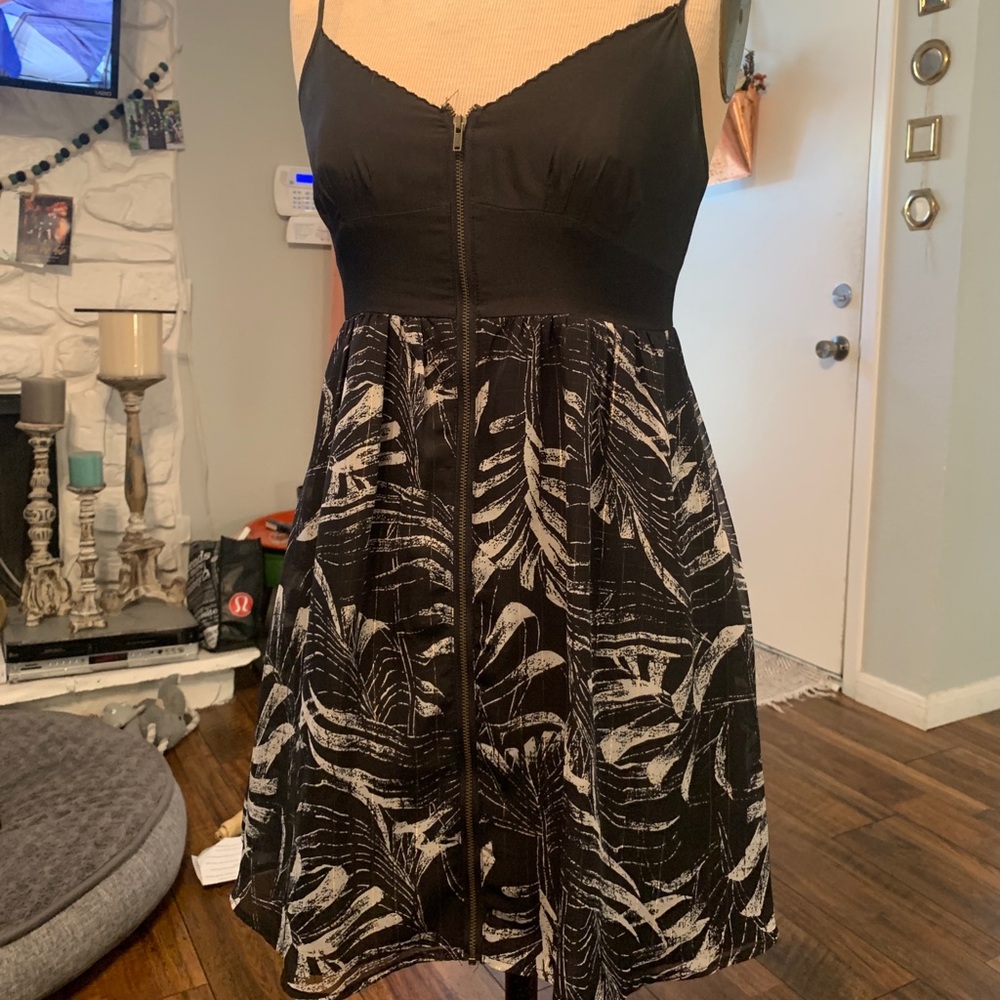 Black and White spaghetti strap dress
